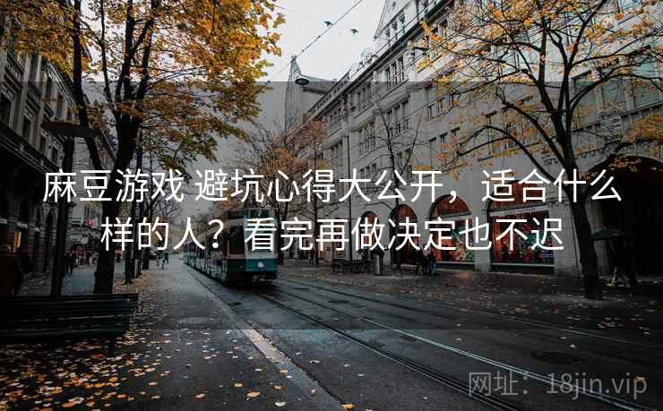 麻豆游戏 避坑心得大公开，适合什么样的人？看完再做决定也不迟
