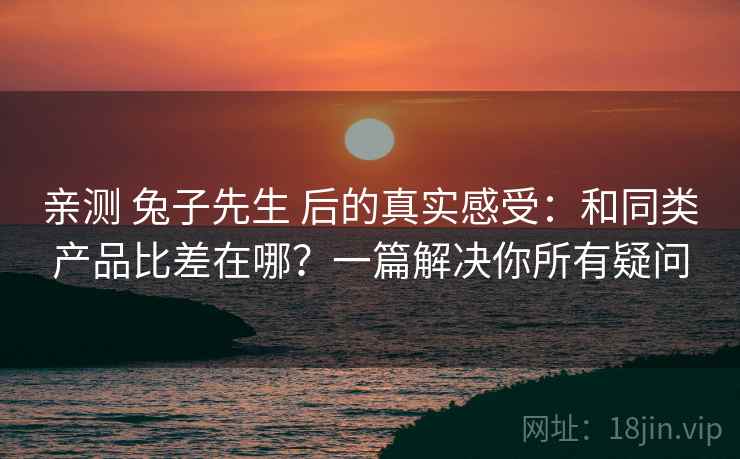 亲测 兔子先生 后的真实感受：和同类产品比差在哪？一篇解决你所有疑问